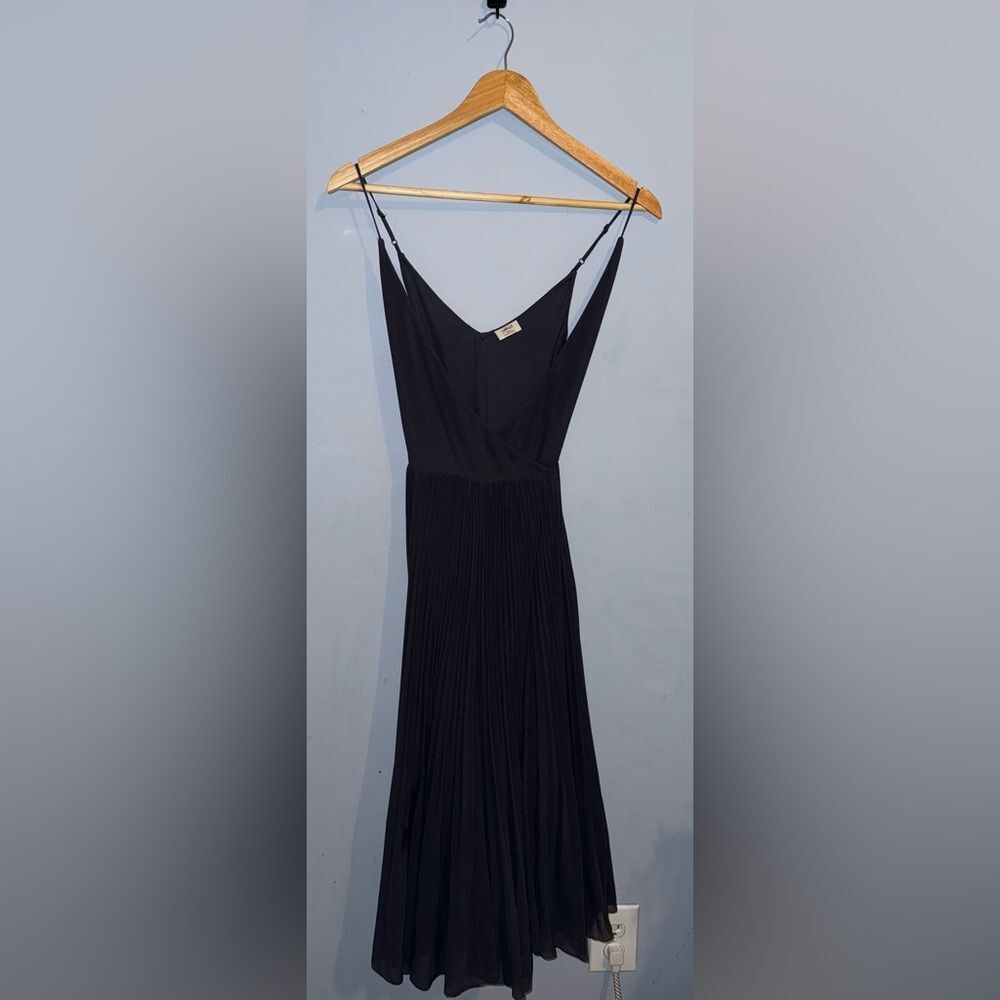 Wilfred Aritzia Blue V-Neck Sleeveless Midi Dress Size XXS Read Disc*